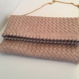 Urban Expressions Kay Fold Over Clutch Purse Blush